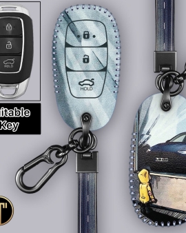 Hyundai Accent 2020 Leather Design Keycase