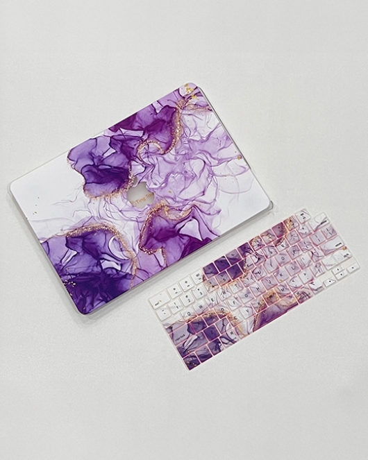 Purple White Galaxy MacBook Cover Purple White Galaxy MacBook Cover