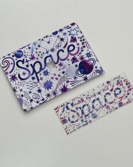 Space Purple MacBook Cover
