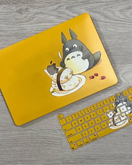 Cute Totoro Yellow MacBook Cover