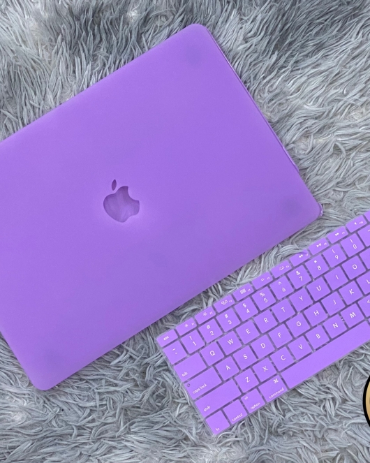 Clear Purple MacBook Cover