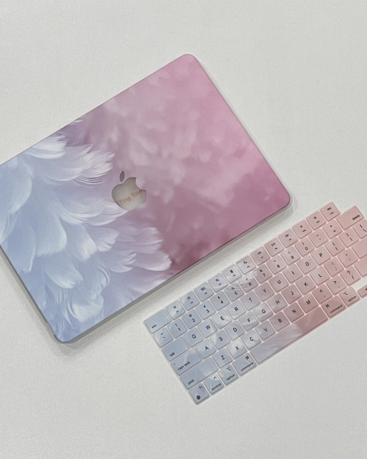 Purple Pink Feather MacBook Cover Purple Pink Feather MacBook Cover