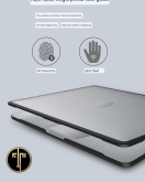 Black Transparent MacBook Cover