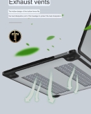 Black Transparent MacBook Cover